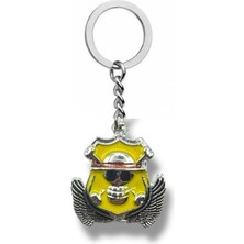 Herşey Nota One Piece Luffy Sarı Renkli Anahtarlık | Anime Temalı Unisex Aksesuar