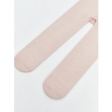 Veracraft Kız Çocuk Dokulu Pamuklu Pembe Külotlu Çorap