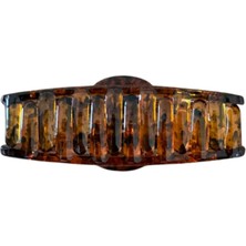 Lussos Vita Baskılı Boyalı Kadın Saç Mandal Tokası 9cm