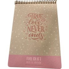 Tüftürük Gıpta Full Craft A4 Spiralli Sert Kapak Bloknot 96 Yaprak Düz