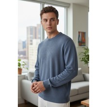 Mandala Tekstil Erkek Şardonlu Yumuşak Dokulu Triko Kazak