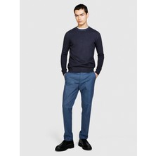 Sisley Streç Pamuklu Kemer Delikli Yanları Cepli Pantolon Erkek Beyaz Pantolon - 324P4LAGSF03M