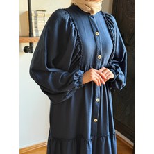 Fendel Salaş Büzgülü Keten Elbise 1922 Navra | Fendel