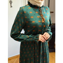 Fendel Yaka Fırfırlı Çingene Pamuk Elbise 1895 Navra | Fendel