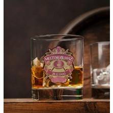 Kişiye Özel Isimli Chvs Tasarımlı Baskılı Viski Bardağı Arkadaşa , Sevgiliye Hediye