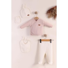 Kidello Gül Kurusu Petek 5'li Kız Bebek Zıbın Seti