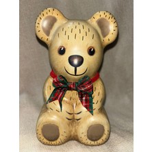 Özel Üretim Noel Yeni Yıl Ayıcık Teddy Metal Kutu Yılbaşı