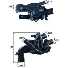 Mahle TM46.105 Termostat 105 C Mını N16 N18 R55 R56 R57 R58 R60 R61 11538674895