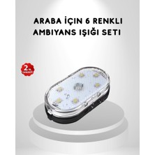 Zero Land Techmrt Manyetik Montajlı Araba Içi Ambiyans Işıkları – Kablosuz ve Şık Tasarım