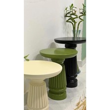 Wood Renkli 3lü Set Mantar Yan Sehpa