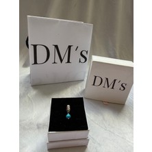 DMs Silver Turkuaz Renkli Gümüş Charm'ı