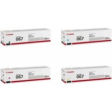 Canon CRG-067 Orjinal 4 Renk Toner Seti-Tüm Renkler