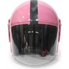 Çakay Kask Çene Açık Pembe