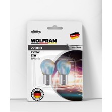 PY21W Stop Sinyal Ampulü 12V 21W BAU15S Multipack (1 Paket 10 Adet) - Wolfram 27900