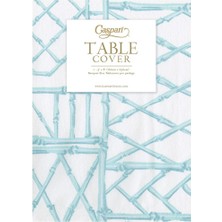 Caspari Bamboo Screen Robin's Egg Paper Linen Table Covers - 1 Each