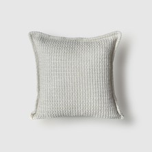 Lidoma Home LİDOMA HOME "Mist" Dokulu Desenli Kırlent Kılıfı 45x45 - Ekru