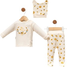 Babycan Little Emu 3'lü Nakış Arı Kendinden Eldivenli Zıbın Takımı