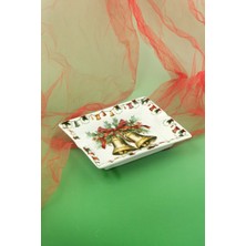 Bursa Porselen Dekor X'mas Bell Porselen Kül Tablası