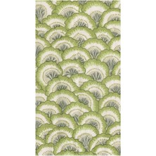 Caspari Pontchartrain Scallop Green Guest Towel Napkins - 15 Per Package