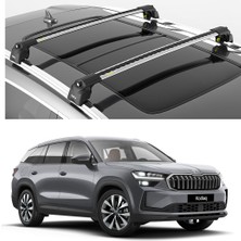 Turtle Air-2 Full Kit Skoda Kodiaq (NS8) Tavan Ara Atkı Seti, Gri 2024-2025-2026 Modeller için