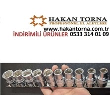 ALWAYSSPEED Ht- Arm 1/2 Cr-V Kısa Yıldız Lokma Takımı 12 Köşe 10 Parça