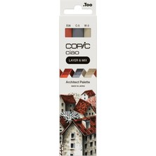 Copic Ciao Marker  3lü Layer & Mix Set -  Architect Palette