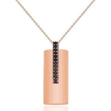 Diamond Line-Gülaylar 14 Ayar Altın Renkli  Kolye