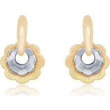 Diamond Line-Gülaylar 14 Ayar Altın J Küpe