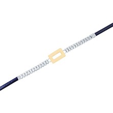 Diamond Line-Gülaylar 14 Ayar Sarı-Beyaz Altın Trend Bileklik
