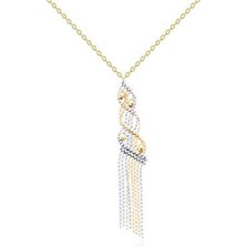 Diamond Line-Gülaylar 14 Ayar Altın Toplu Kolye