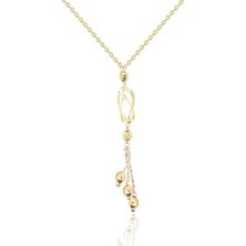 Diamond Line-Gülaylar 14 Ayar Altın Toplu Kolye