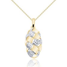 Diamond Line-Gülaylar 14 Ayar Altın  Kolye