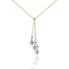 Diamond Line-Gülaylar 14 Ayar Altın  Kolye