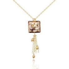 Diamond Line-Gülaylar 14 Ayar Altın  Kolye