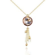 Diamond Line-Gülaylar 14 Ayar Altın  Kolye
