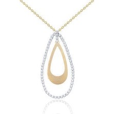 Diamond Line-Gülaylar 14 Ayar Altın  Kolye