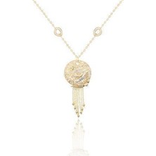 Diamond Line-Gülaylar 14 Ayar Altın  Kolye