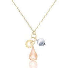 Diamond Line-Gülaylar 14 Ayar Altın Koleksiyon Kolye