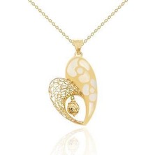 Diamond Line-Gülaylar 14 Ayar Altın Kalp Kolye