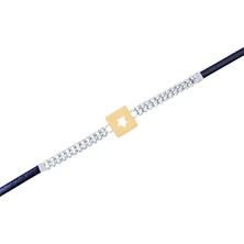 Diamond Line-Gülaylar 14 Ayar Sarı-Beyaz Altın Yıldız Bileklik