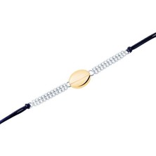 Diamond Line-Gülaylar 14 Ayar Sarı-Beyaz Altın Trend Bileklik