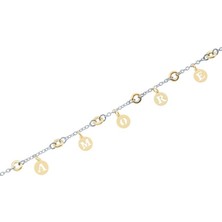 Diamond Line-Gülaylar 14 Ayar Atın Love Bileklik