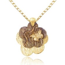 Diamond Line-Gülaylar 14 Ayar Altın  Kolye