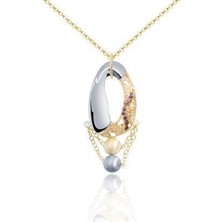 Diamond Line-Gülaylar 14 Ayar Altın  Kolye