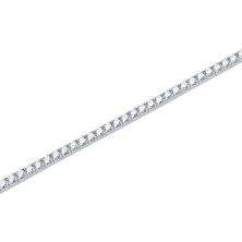 Diamond Line-Gülaylar 14 Ayar Beyaz Altın Suyolu Bileklik