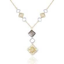 Diamond Line-Gülaylar 14 Ayar Altın  Kolye