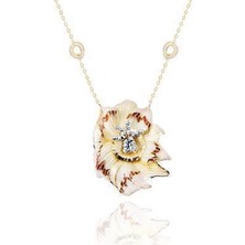 Diamond Line-Gülaylar 14 Ayar Altın  Kolye