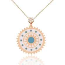 Diamond Line-Gülaylar 14 Ayar Altın Geometrik Kolye