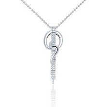 Diamond Line-Gülaylar 14 Ayar Altın  Kolye