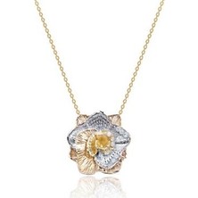 Diamond Line-Gülaylar 14 Ayar Altın Koleksiyon Kolye